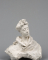Marie Fenaille, buste drapé, la tête relevée, légèrement tournée à droite