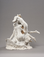 Assemblage : Bacchantes s'enlaçant surmontées d'un nu féminin ailé, maquette pour La Mort d'Adonis 